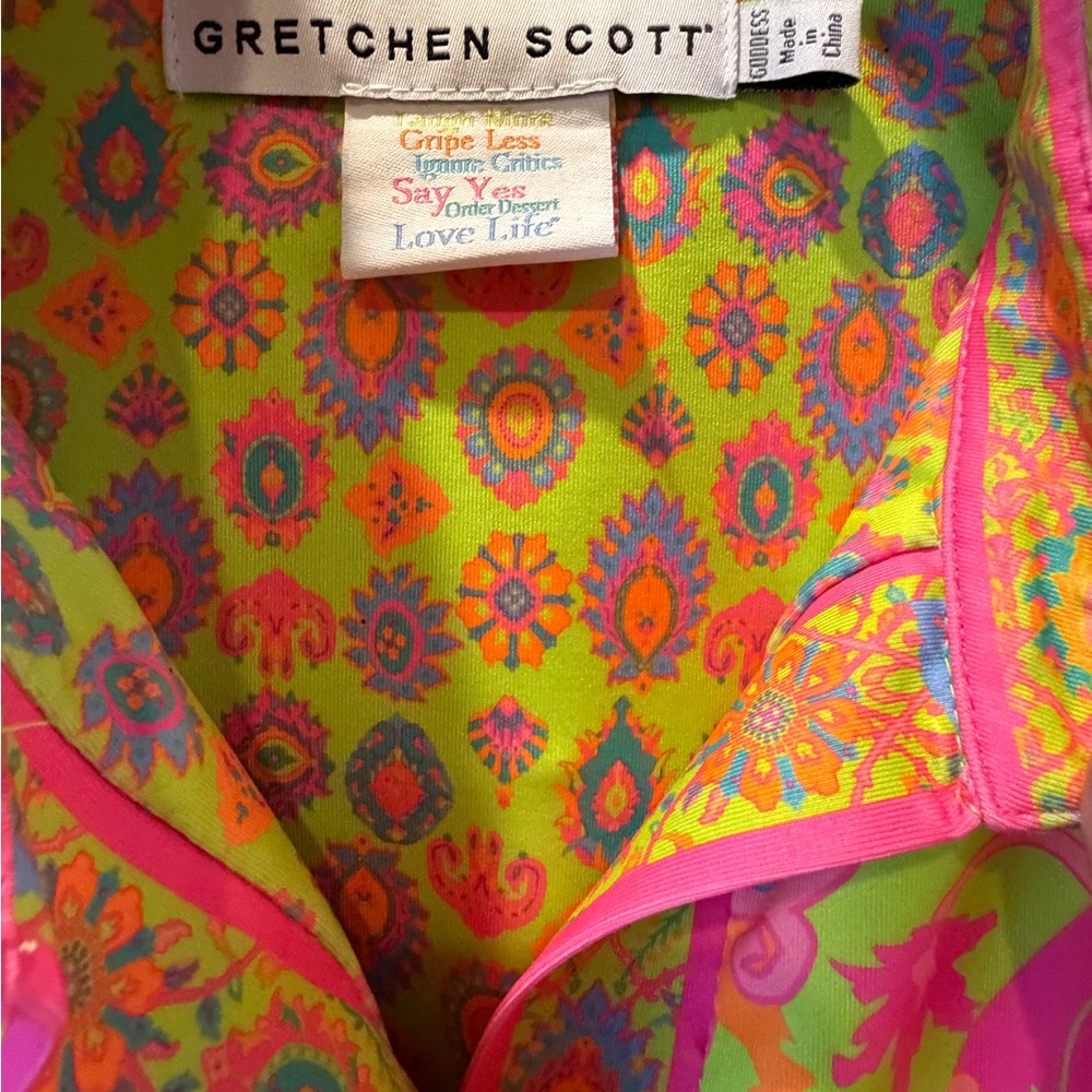 Vibrant Gretchen Scott Twist and Shout Women’s Dress - Picture 2 of 7